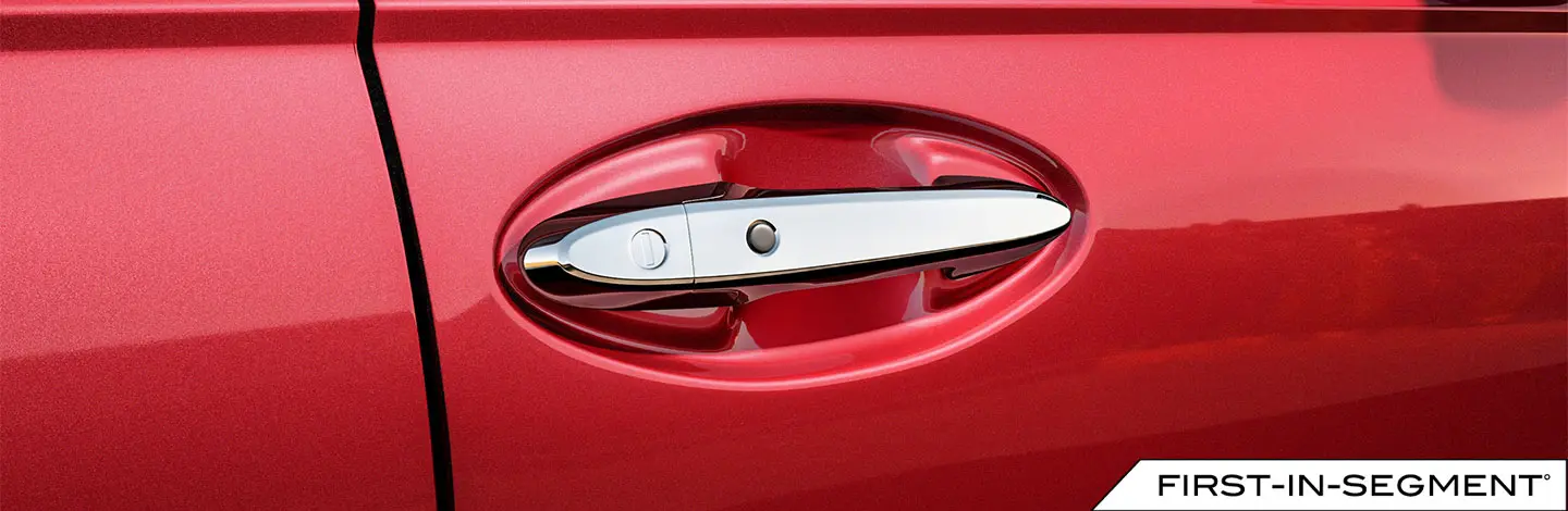 Auto lock chrome door handles